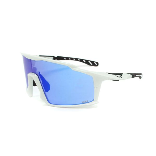 Darcs Sunglasses Peak F-GLS WHT L-Blu Revo Aura HD