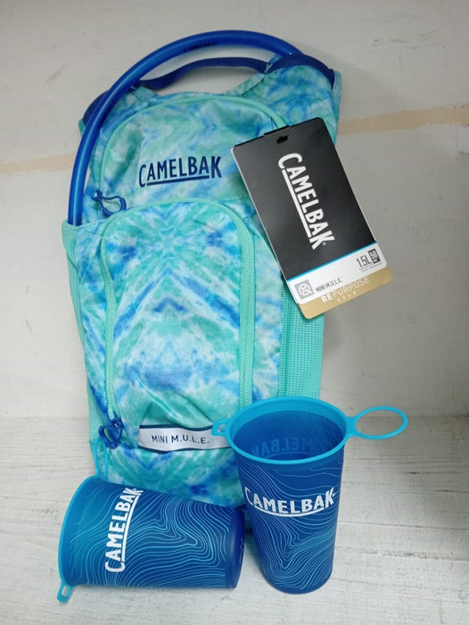 Camelbak Mini M.U.L.E 1.5Litre Tie Dye/Blue+2 Topo Cups