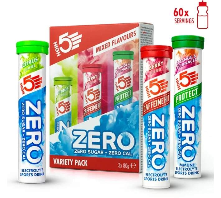 High5 Tubes Zero Variety Pack (3 Tubes) Ber,Cit,O&E
