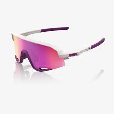 100% Sunglasses Slendale - Matte Chalk - Purple Mirror