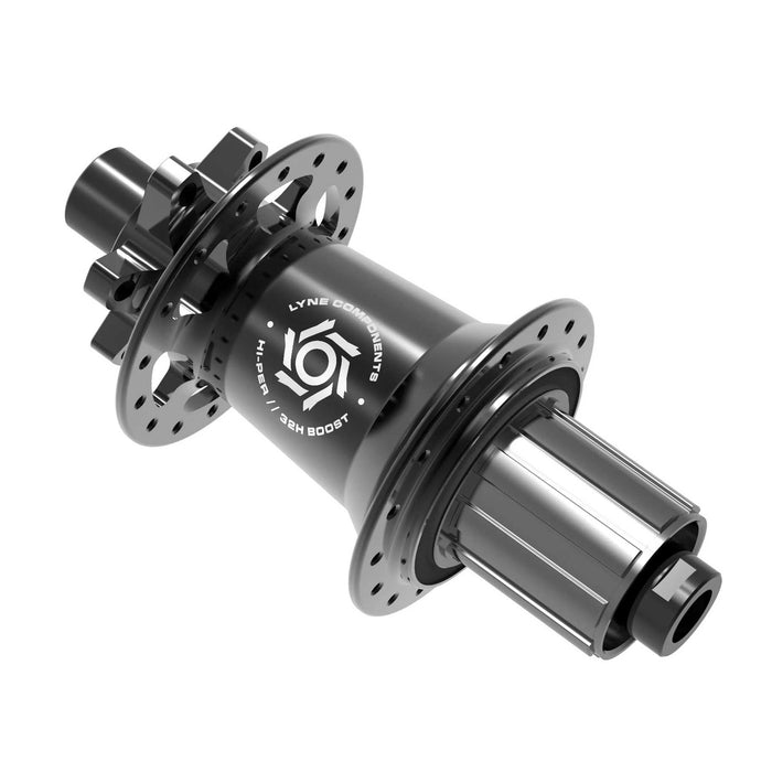 Lyne Hub Rear Black 32H
