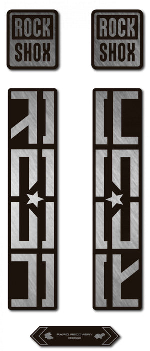 Rock Shox Decal Reba Team Kit Silver