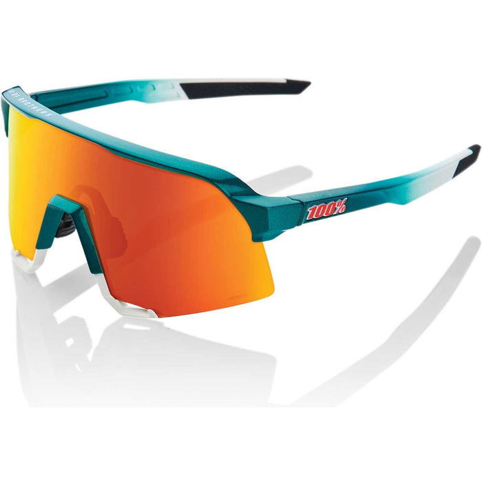 100% Sunglasses S3 Gloss Metallic Bora Red Multilayer