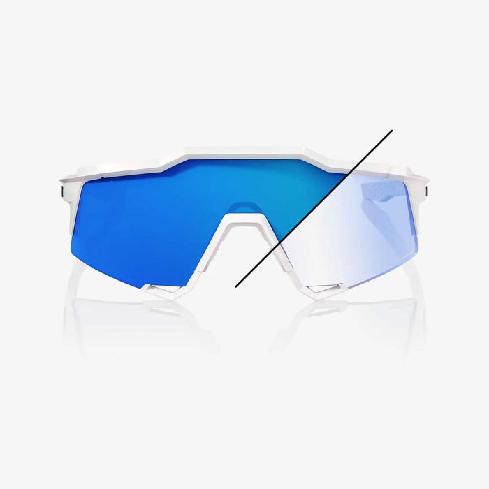 100% Sunglasses Speedcraft Bastile Le Pearl White Glitter