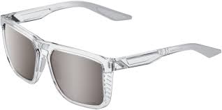 100% Sunglasses Renshaw Polished Crystal Haze - Hiper Silver