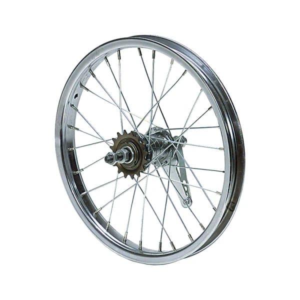 Bravvos Wheel Rear 16" Steel 28H Back Pedal Crome
