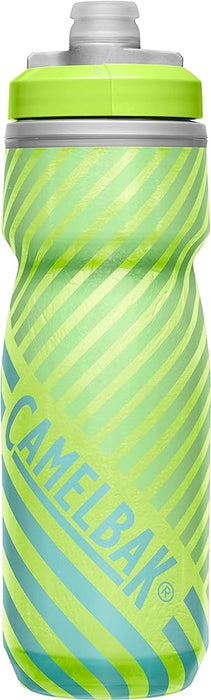 Camelbak Water Bottle Podium Chill Lime Blue Stripe 620Ml
