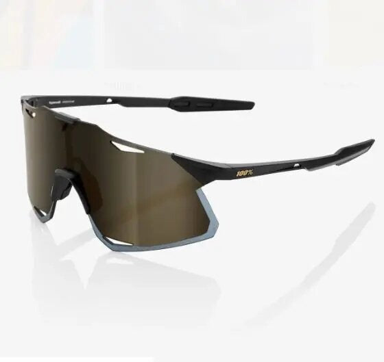 100% Sunglasses Hypercraft Matte Black Soft Gold