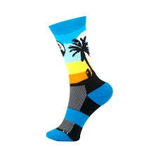 Grumpy Monkey Socks 4-7 Blue Island