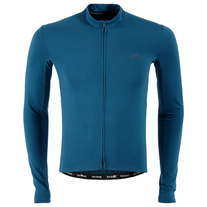 First Ascent Therm Jersey Mens Ls Element Blue Ink