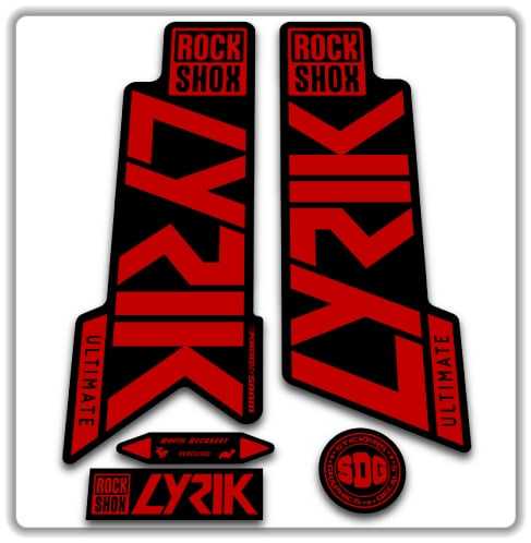 RS Decal lyrik ULT (Chrome /Red)