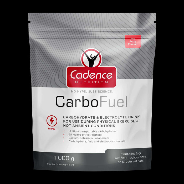 Cadence Nutrition Carbo Fuel Red Berry Tub 1000G Doypack