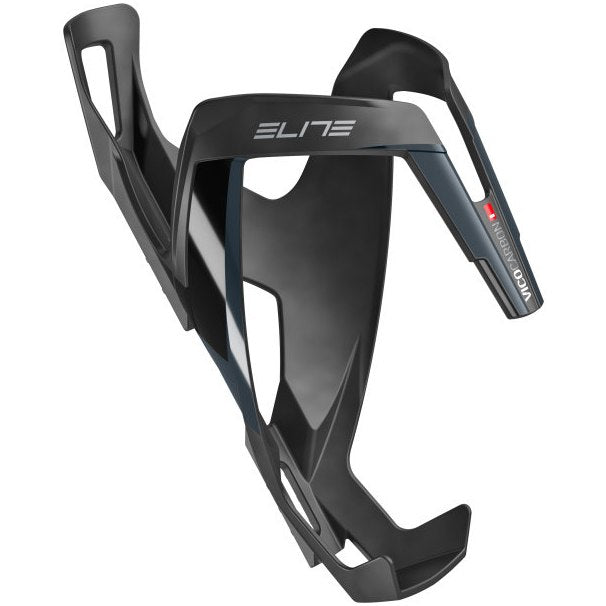 Elite Bottle Cage Vico Carbon Mat Black Graphic