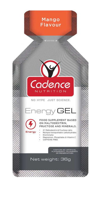 Cadence Nutrition Energy Gel Mango 36g