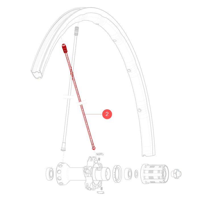 Mavic Spoke Kit 10 Rsys Rd Orl 284Mm Rear