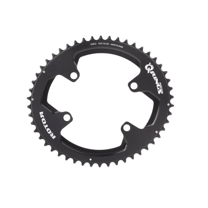 Rotor Chainring Road Oval 110/4bcd 53T Black Aldhu