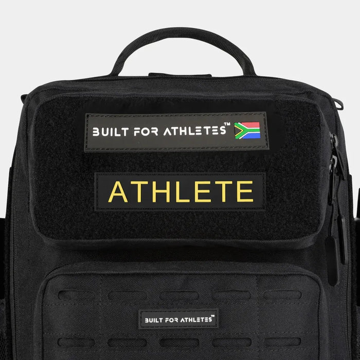 BFA Athlete Patch Black Back & Yellow Text
