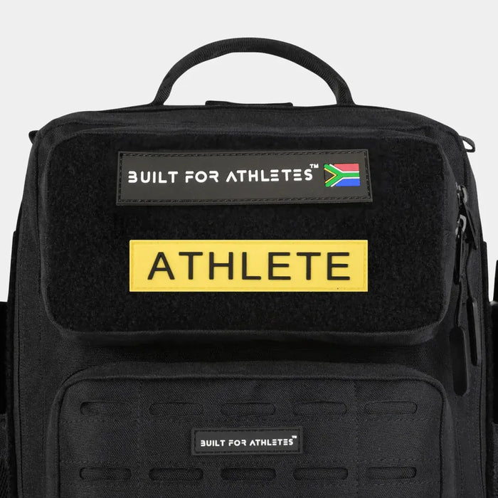 BFA Athlete Patch Yellow Back & Black Text