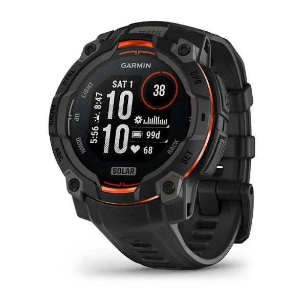 Garmin Instinct 3,45mm Solar Black Bezel with Black Band
